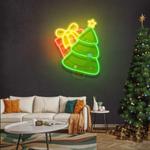 christmas tree gift led neon sign light 0
