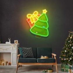christmas tree gift led neon sign light 1