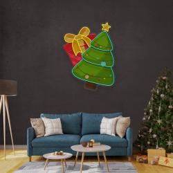 christmas tree gift led neon sign light 3