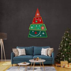 christmas tree pyramid led neon sign light 3
