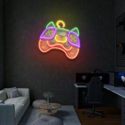 colorful cartoon gaming artwork led neon sign light 2