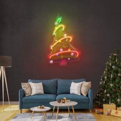 colorful christmas tree art work led neon sign light 2