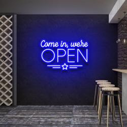 come in were open led neon sign light 2