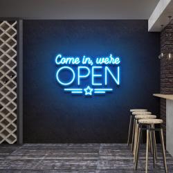 come in were open led neon sign light 5
