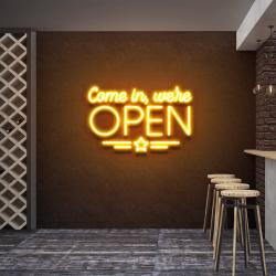 come in were open led neon sign light 6