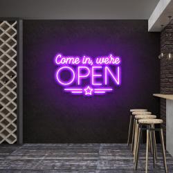 come in were open led neon sign light 7