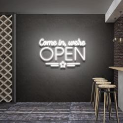 come in were open led neon sign light 8
