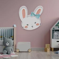copy of custom name cute rabbit face artwork led neon sign light 3