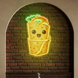 custom burrito mexican food restaurant decor artwork led neon sign light 1