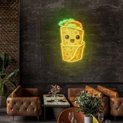 custom burrito mexican food restaurant decor artwork led neon sign light 3