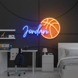 custom name basketball gift for kids artwork led neon sign light 2