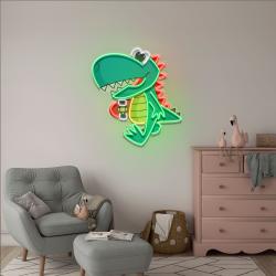 custom name cool dinosaur boy artwork led neon sign light 2
