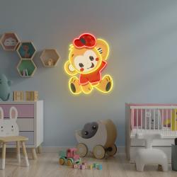 custom name cute monkey artwork led neon sign light 2