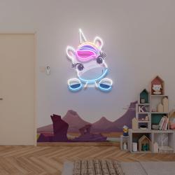 custom name cute unicorn gift for kids artwork led neon sign light 2