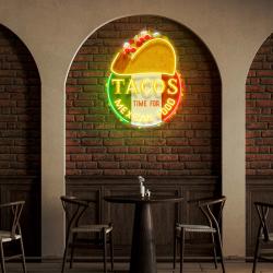 custom name fast food of tacos mexican food led neon sign light 2