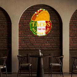 custom name fast food of tacos mexican food led neon sign light 3