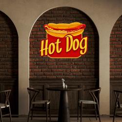 custom name fast food restaurant with hot dog led neon sign light 3