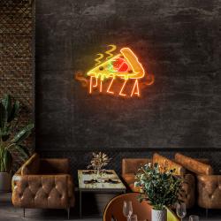 custom name fast food restaurant with pizza led neon sign light 2