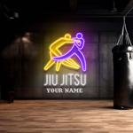 custom name gradient jiu jitsu logo artwork led neon sign light 0