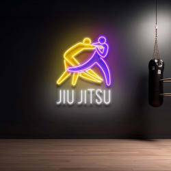 custom name gradient jiu jitsu logo artwork led neon sign light 2