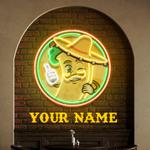 custom name mexican burrito thumbs up artwork led neon sign light 0