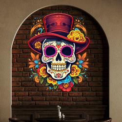 custom name mexican restaurant skull artwork led neon sign light 4