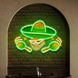 custom name mexico logo food artwork led neon sign light 1