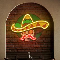 custom name mexico restaurant decor artwork led neon sign light 1