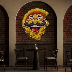 custom name pizza cartoon logo artwork led neon sign light 3