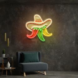 custom name restaurant cinco de mayo mexican chili artwork led neon sign light 2