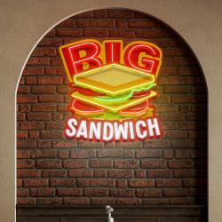 custom name restaurant fast sandwich led neon sign light 1