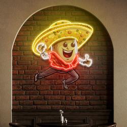 custom name taco style dancing disco music artwork led neon sign light 1