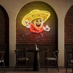 custom name taco style dancing disco music artwork led neon sign light 2