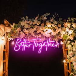 custom neon sign wedding better together neon sign wedding sign 6