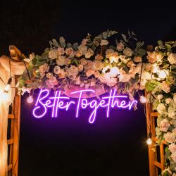 custom neon sign wedding better together neon sign wedding sign 7