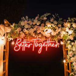 custom neon sign wedding better together neon sign wedding sign 8