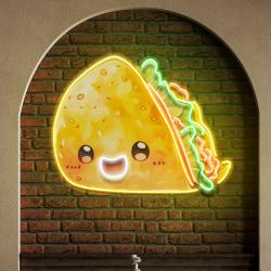 custom taco mexican food restaurant decor artwork led neon sign light 1