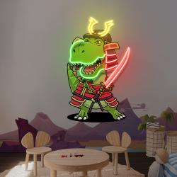 custom your name samurai for baby decor room led neon sign light 1