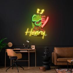 custom your name samurai for baby decor room led neon sign light 3