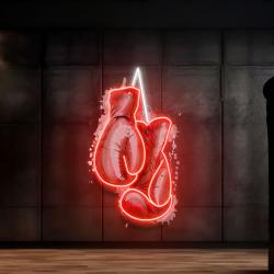customizable boxing gloves led neon sign with name 1