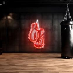 customizable boxing gloves led neon sign with name 2