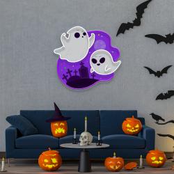 cute ghost halloween day artwork led neon sign light 3