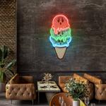 cute ice cream cartoon artwork led neon sign light 0