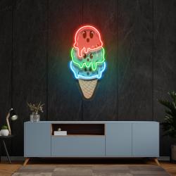 cute ice cream cartoon artwork led neon sign light 1