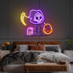 death halloween artwork led neon sign light 1