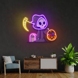 death halloween artwork led neon sign light 2