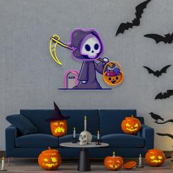 death halloween artwork led neon sign light 3