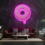 donut art work led neon sign light 0