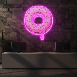 donut art work led neon sign light 2