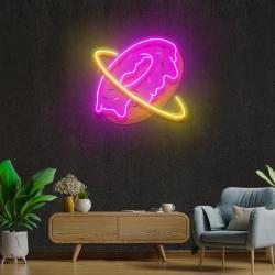 doughnut planet artwork led neon sign light 2